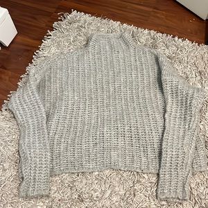 Light Grey Knit Aerie Sweater